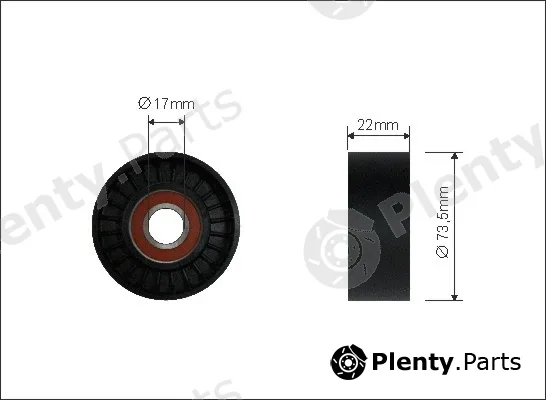 Caffaro 30-00 — Tensioner Pulley, V-ribbed belt