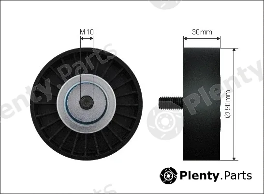 Caffaro 500370 — Deflection/Guide Pulley, V-ribbed belt
