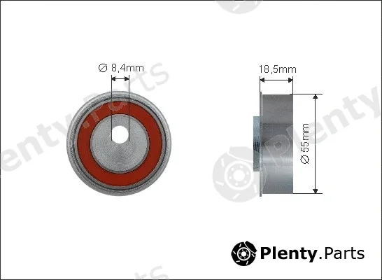 Caffaro 500306 — Deflection/Guide Pulley, timing belt