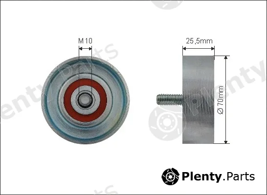 Caffaro 500451 — Deflection/Guide Pulley, V-ribbed belt