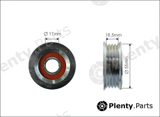Caffaro 500088 — Deflection/Guide Pulley, V-ribbed belt