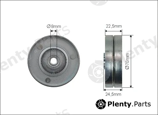 Caffaro 407-14 — Deflection/Guide Pulley, V-ribbed belt