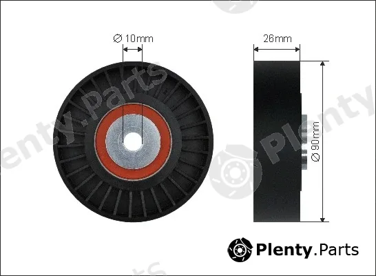 Caffaro 500468 — Deflection/Guide Pulley, V-ribbed belt