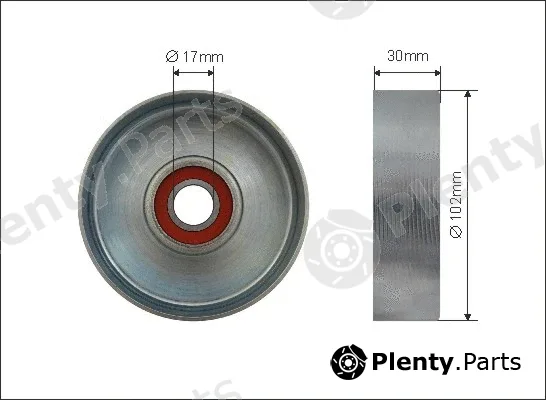 Caffaro 500466 — Deflection/Guide Pulley, V-ribbed belt
