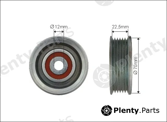 Caffaro 499-92 — Deflection/Guide Pulley, V-ribbed belt