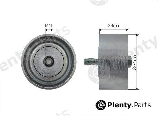 Caffaro 500604 — Deflection/Guide Pulley, V-ribbed belt