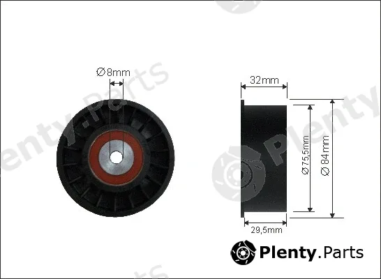 Caffaro 28-22 — Deflection/Guide Pulley, timing belt