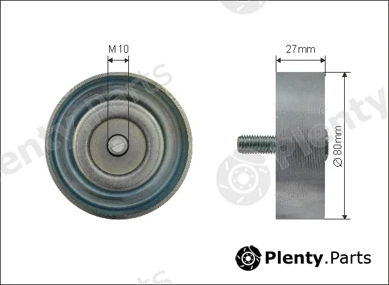 Caffaro 500507 — Deflection/Guide Pulley, V-ribbed belt