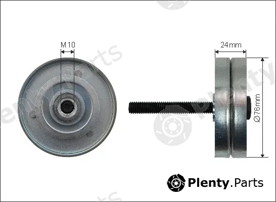 Caffaro 252-53 — Deflection/Guide Pulley, V-ribbed belt