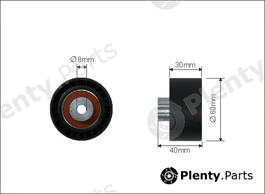 Caffaro 23-59 — Deflection/Guide Pulley, timing belt