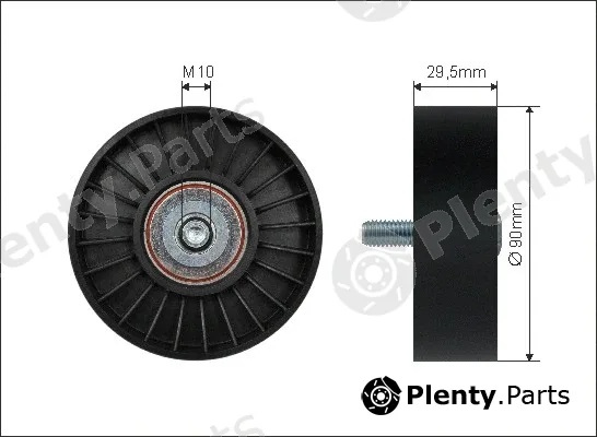 Caffaro 29-36 — Deflection/Guide Pulley, V-ribbed belt
