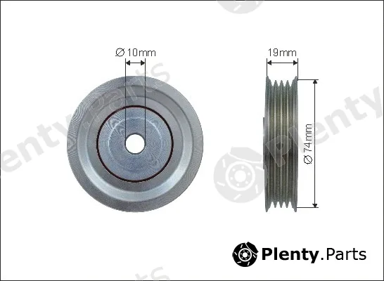 Caffaro 500098 — Tensioner Pulley, V-ribbed belt