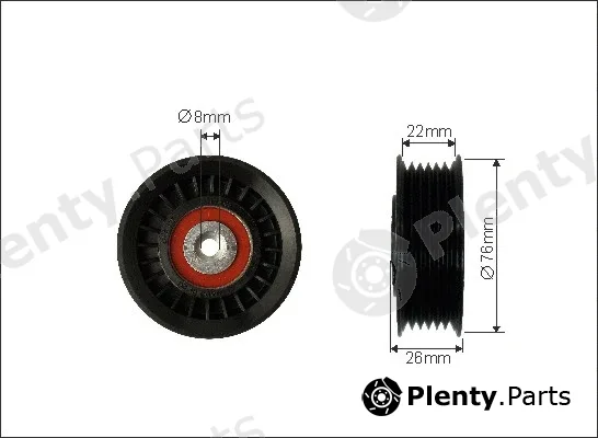 Caffaro 276-22 — Tensioner Pulley, V-ribbed belt