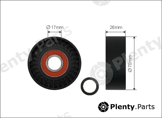 Caffaro 01-97 — Tensioner Pulley, V-ribbed belt