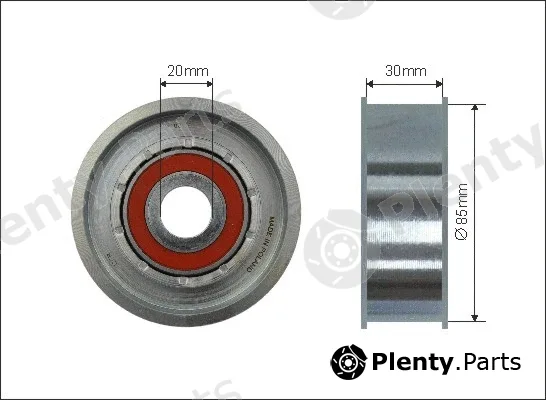 Caffaro 500100 — Deflection/Guide Pulley, V-ribbed belt