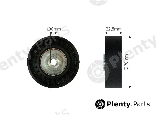 Caffaro 06-14 — Deflection/Guide Pulley, V-ribbed belt