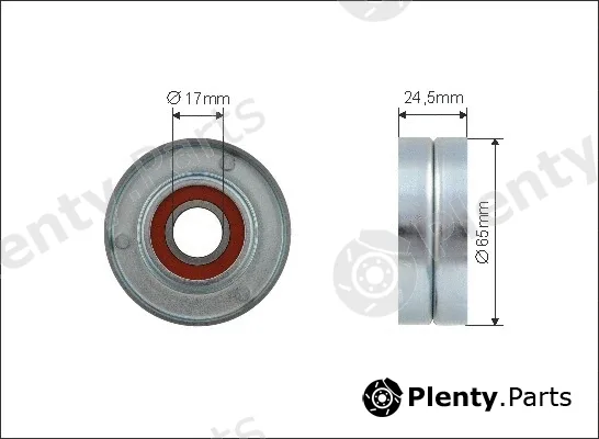Caffaro 500514 — Tensioner Pulley, V-ribbed belt