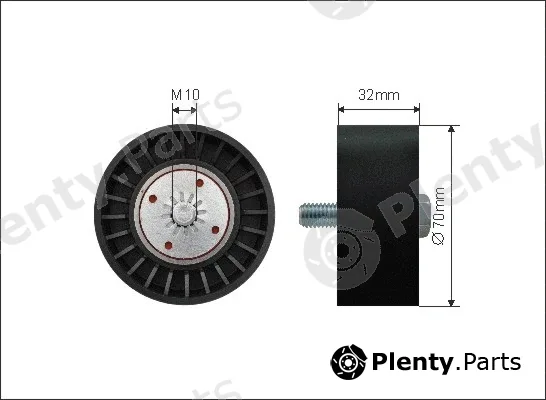 Caffaro 500263 — Deflection/Guide Pulley, V-ribbed belt