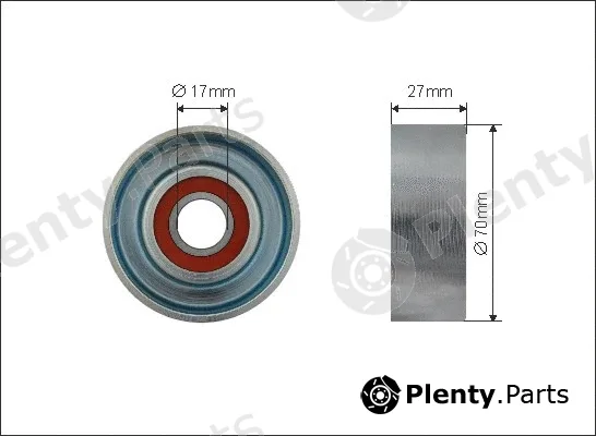 Caffaro 500529 — Tensioner Pulley, V-ribbed belt