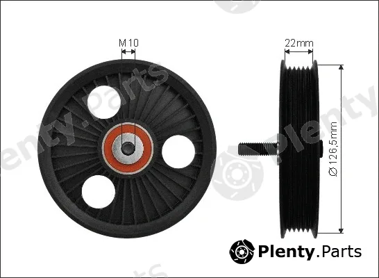 Caffaro 500245 — Tensioner Pulley, V-ribbed belt