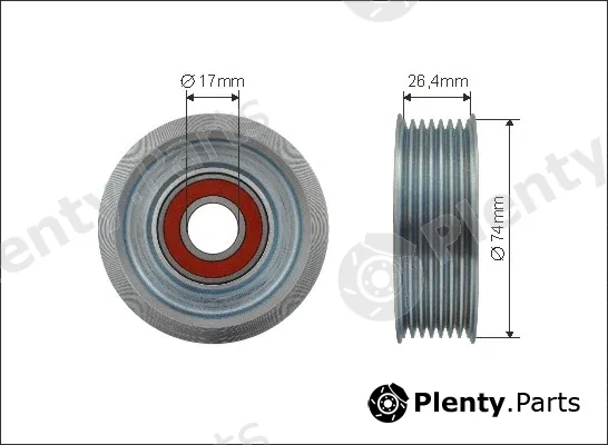 Caffaro 500388 — Deflection/Guide Pulley, V-ribbed belt