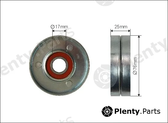 Caffaro 500290 — Tensioner Pulley, V-ribbed belt