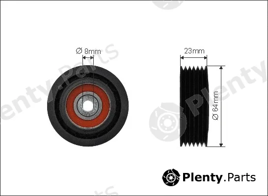 Caffaro 80-29 — Deflection/Guide Pulley, V-ribbed belt