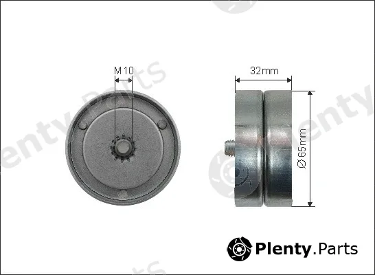 Caffaro 500272 — Deflection/Guide Pulley, V-ribbed belt