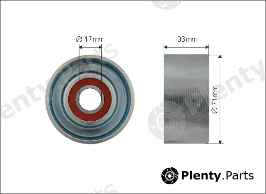 Caffaro 428-00 — Tensioner Pulley, V-ribbed belt