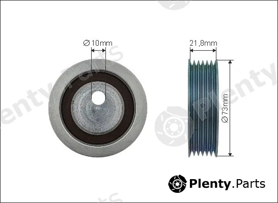 Caffaro 500190 — Tensioner Pulley, V-ribbed belt