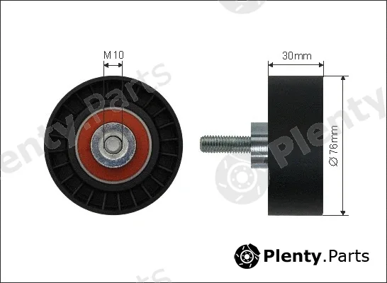 Caffaro 18-10 — Deflection/Guide Pulley, V-ribbed belt