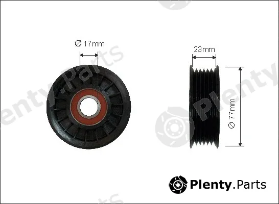 Caffaro 178-00 — Tensioner Pulley, V-ribbed belt