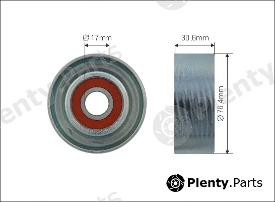 Caffaro 500508 — Tensioner Pulley, V-ribbed belt