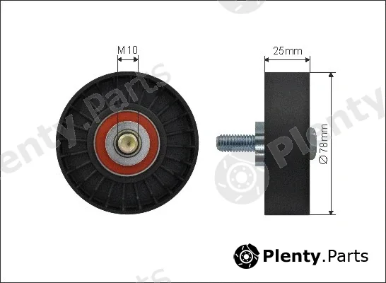 Caffaro 500176 — Deflection/Guide Pulley, V-ribbed belt
