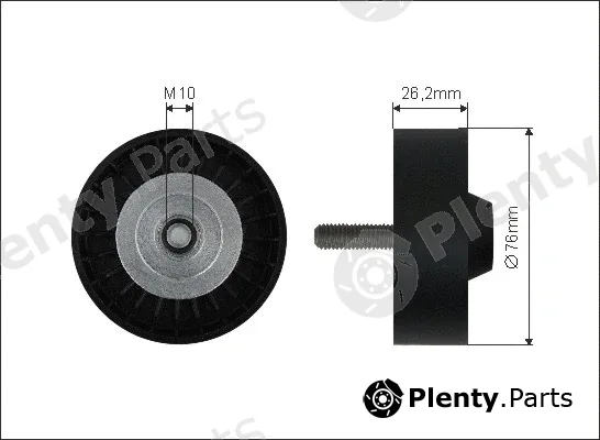 Caffaro 452-137 — Deflection/Guide Pulley, V-ribbed belt