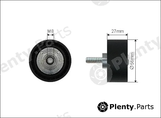 Caffaro 251-112 — Deflection/Guide Pulley, V-ribbed belt