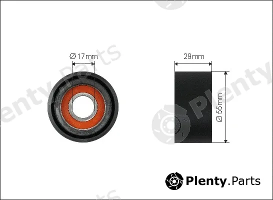 Caffaro 331-00 — Tensioner Pulley, V-ribbed belt