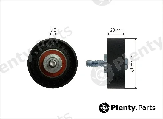 Caffaro 08-16 — Deflection/Guide Pulley, V-ribbed belt