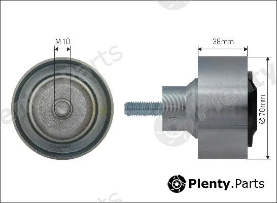 Caffaro 500291 — Tensioner Pulley, V-ribbed belt