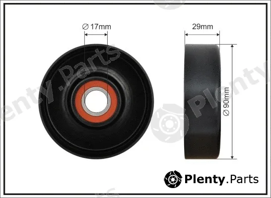 Caffaro 500658 — Tensioner Pulley, V-ribbed belt