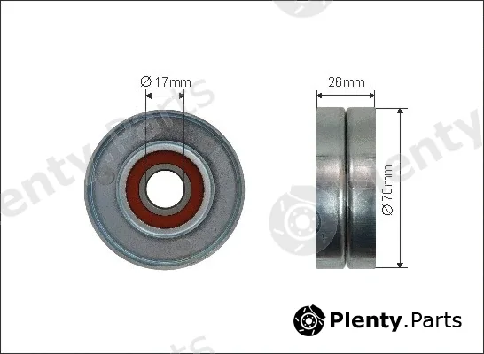Caffaro 500125 — Tensioner Pulley, V-ribbed belt