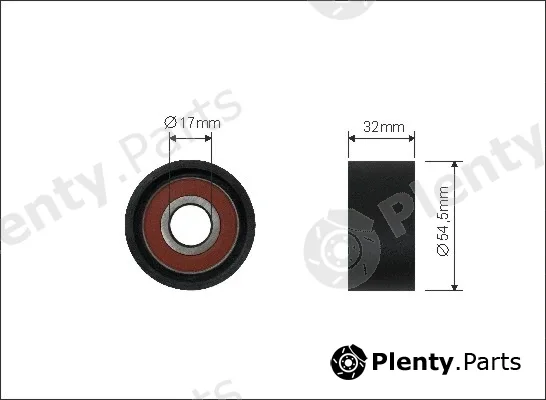 Caffaro 25-00 — Deflection/Guide Pulley, timing belt
