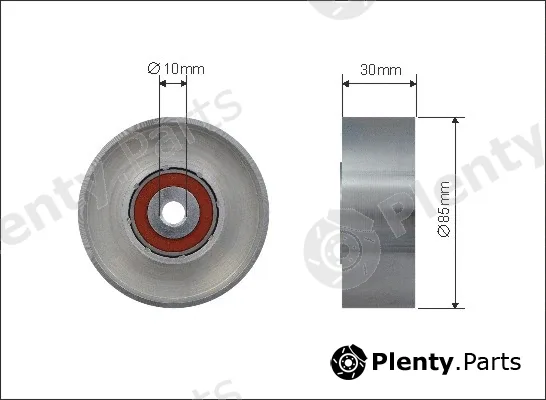 Caffaro 500177 — Deflection/Guide Pulley, V-ribbed belt