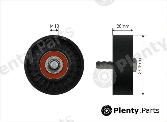 Caffaro 22-36 — Deflection/Guide Pulley, V-ribbed belt