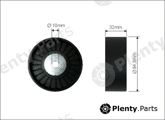 Caffaro 183-76 — Deflection/Guide Pulley, V-ribbed belt