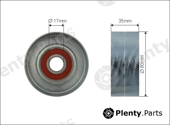 Caffaro 500046 — Tensioner Pulley, V-ribbed belt