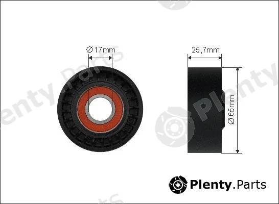 Caffaro 500359 — Tensioner Pulley, V-ribbed belt