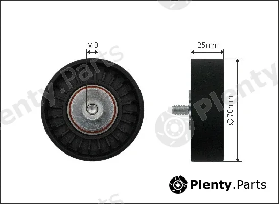 Caffaro 22-52 — Deflection/Guide Pulley, V-ribbed belt