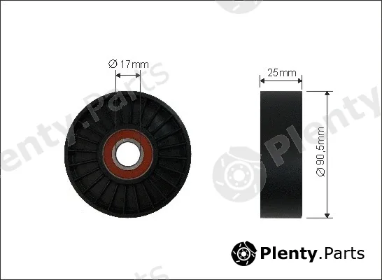 Caffaro 97-00 — Deflection/Guide Pulley, V-ribbed belt