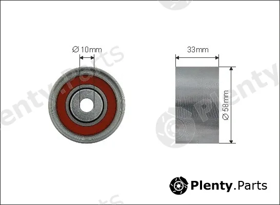 Caffaro 224-102 — Deflection/Guide Pulley, timing belt